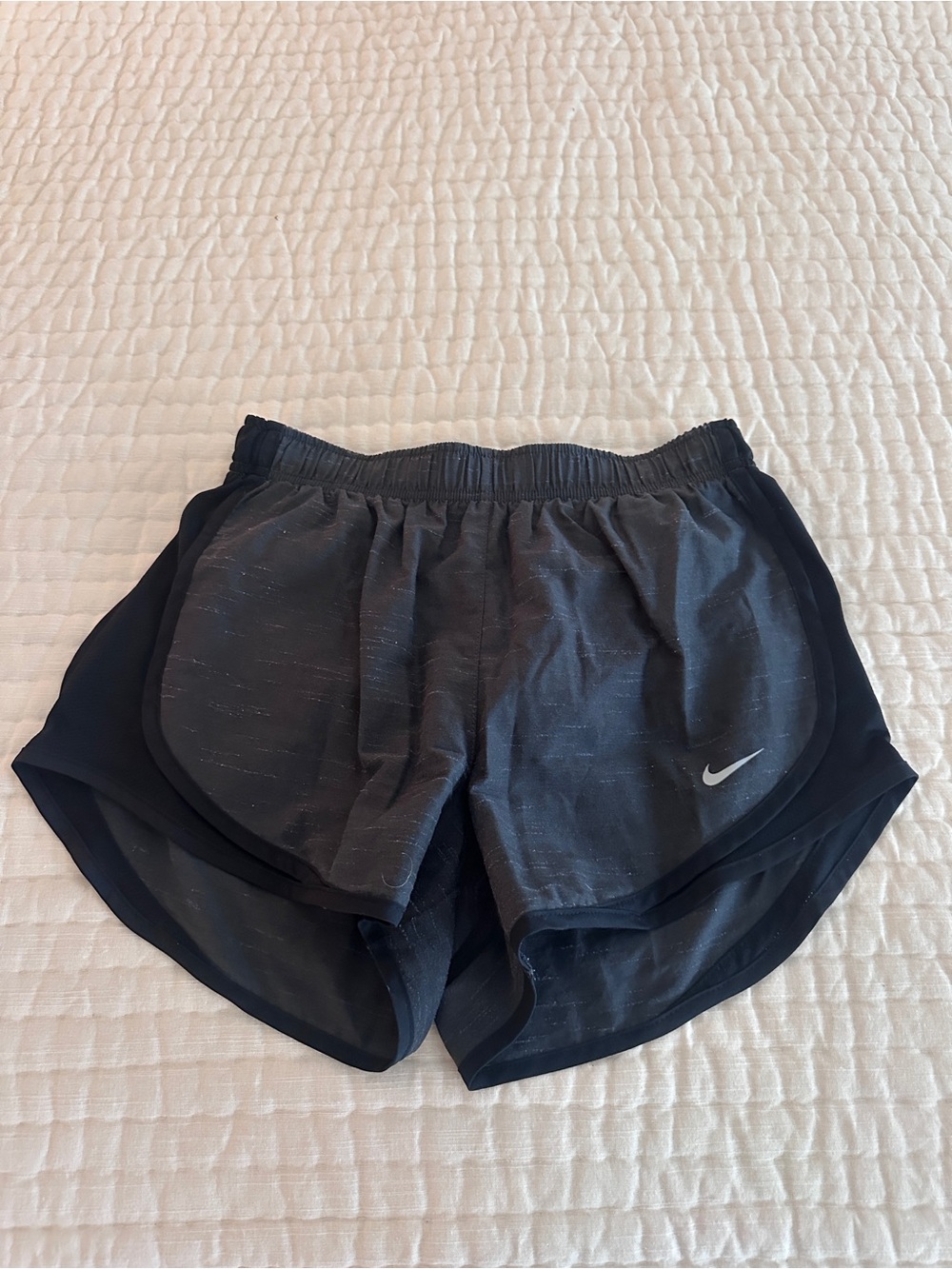 Nike Black Women's Athletic Running Shorts with Reflective Swoosh